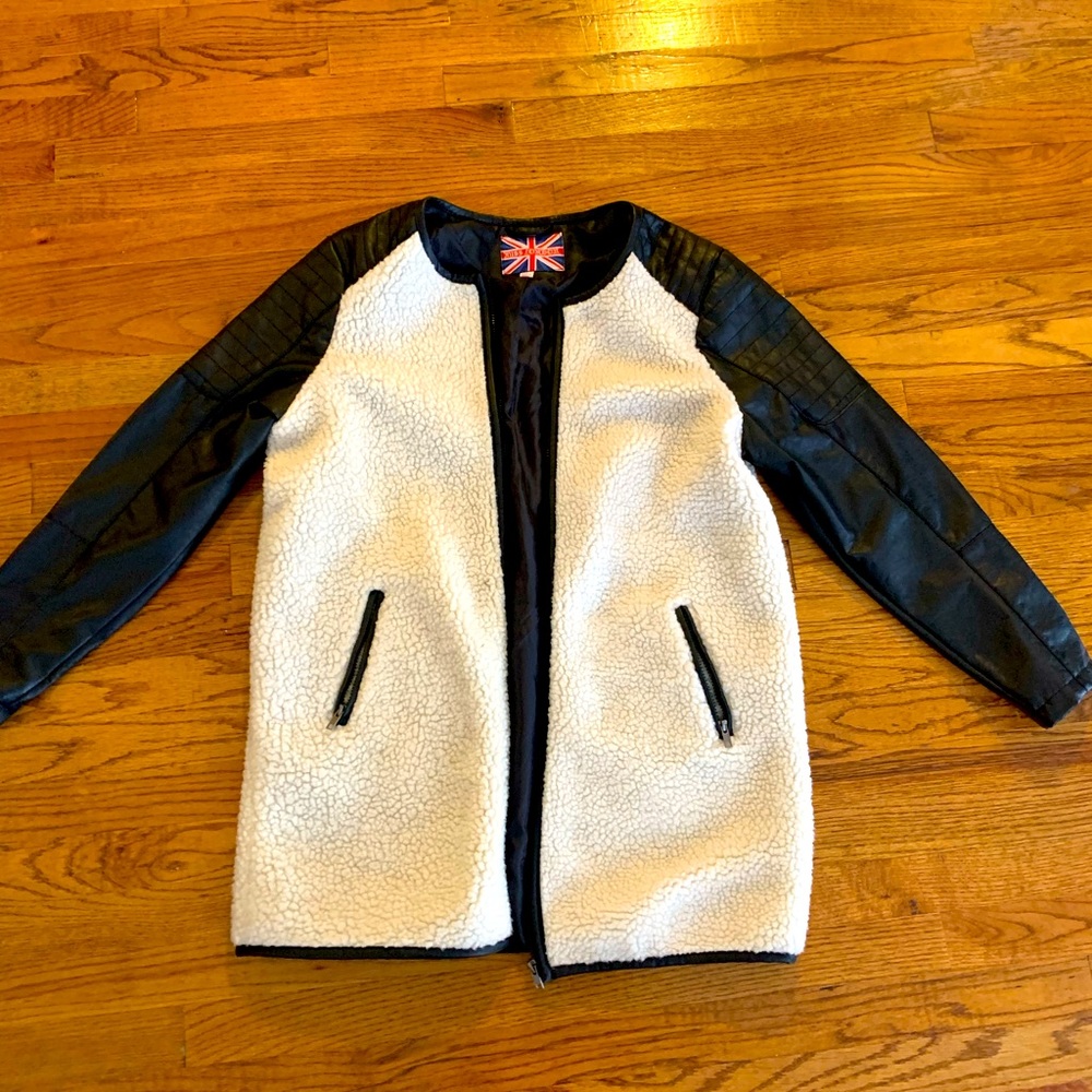 Miss London Teddy Long Jacket